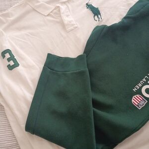 Ralph Lauren White and Green Polo Walking Set. Very Classy And Very Versatile